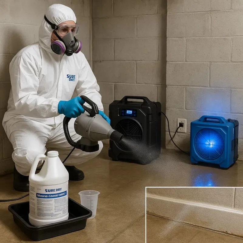 Sanitization and Odor Removal process in West Falls Church, VA